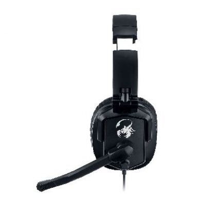 GX HS-G550 LYCHAS - Foldable gaming headset with swivel ear cups, 50mm neodymium driver units, gold-plated 3.5mm jack, individual volume control on each ear cup, Master in-line volume control and Mic mute, 2.5m cable length  + подарък тениска GX 4
